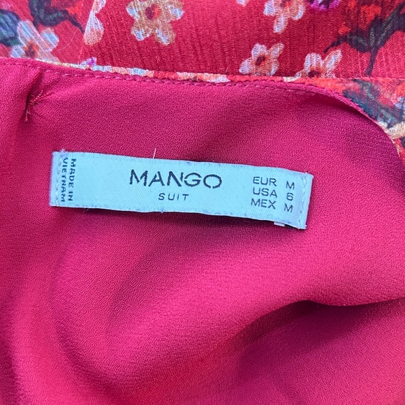Mango summer red flowers dress - Picture 7 of 7